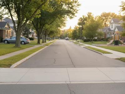 Residential neighborhood requiring activity monitoring and security