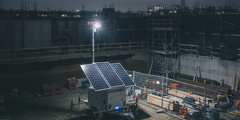 Construction site security measures and theft prevention